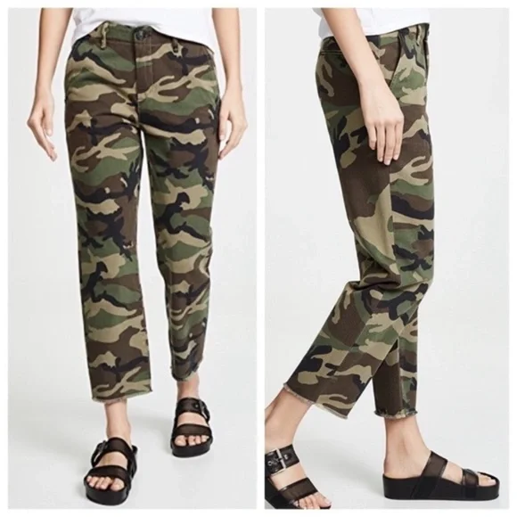 Rag and Bone Straight Leg Camo Pants 100% Cotton - Picture 1 of 8